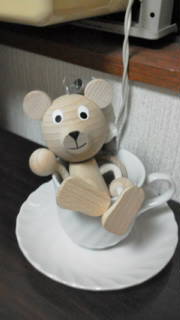 まえ雑貨屋さんで買ったくまさん!